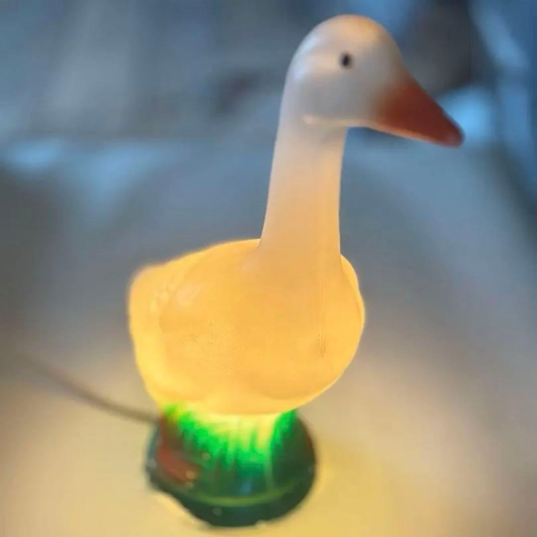 80's アヒルライト当時物　美品　大型　高さ56cm 昭和レトロアンティーク