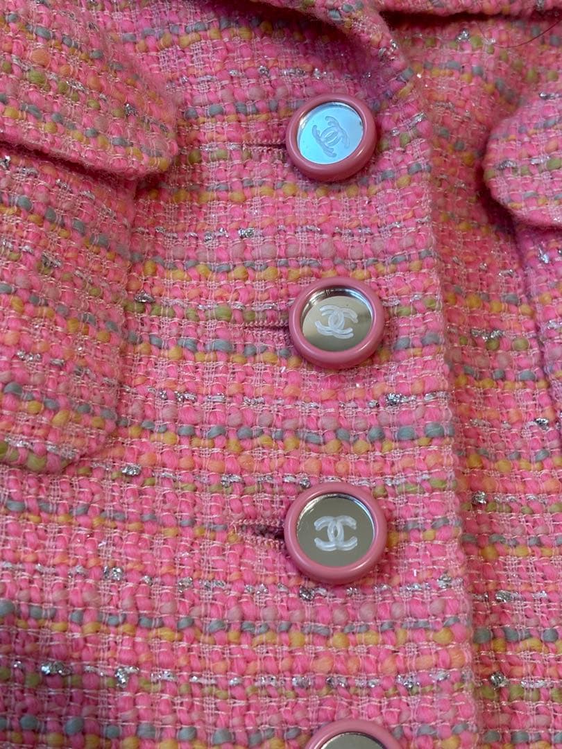 シャネル　CHANEL■ミラーCCボタン　ジャケット　34