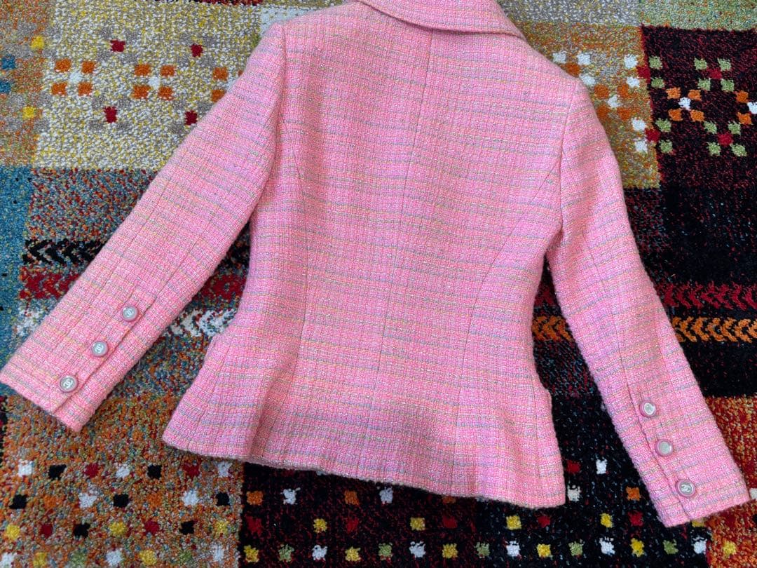 シャネル　CHANEL■ミラーCCボタン　ジャケット　34