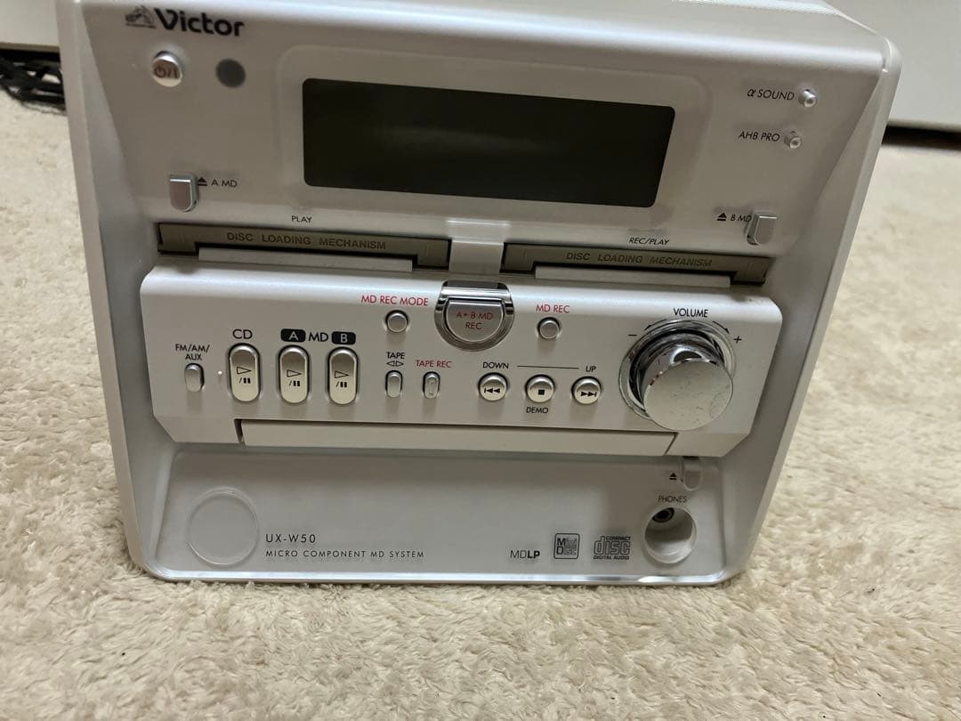 【美品】希少品！Victer CA₋UXW500 スピーカー2個 リモコン付