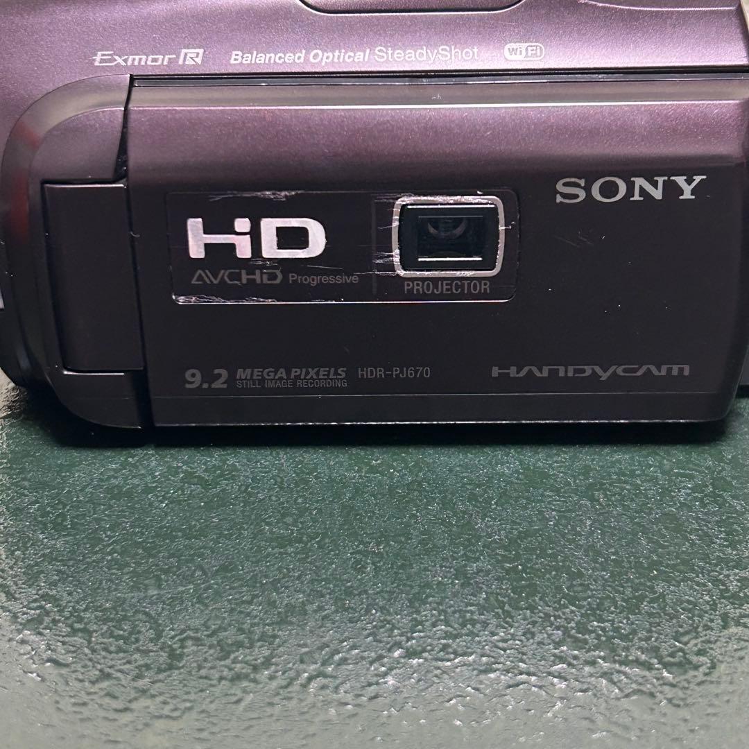 【美品】SONY HDビデオカメラ HDR-PJ670 ＋NP-FV70付