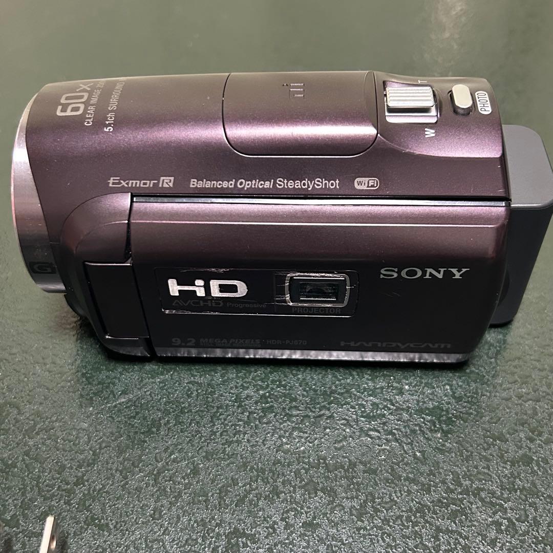 【美品】SONY HDビデオカメラ HDR-PJ670 ＋NP-FV70付