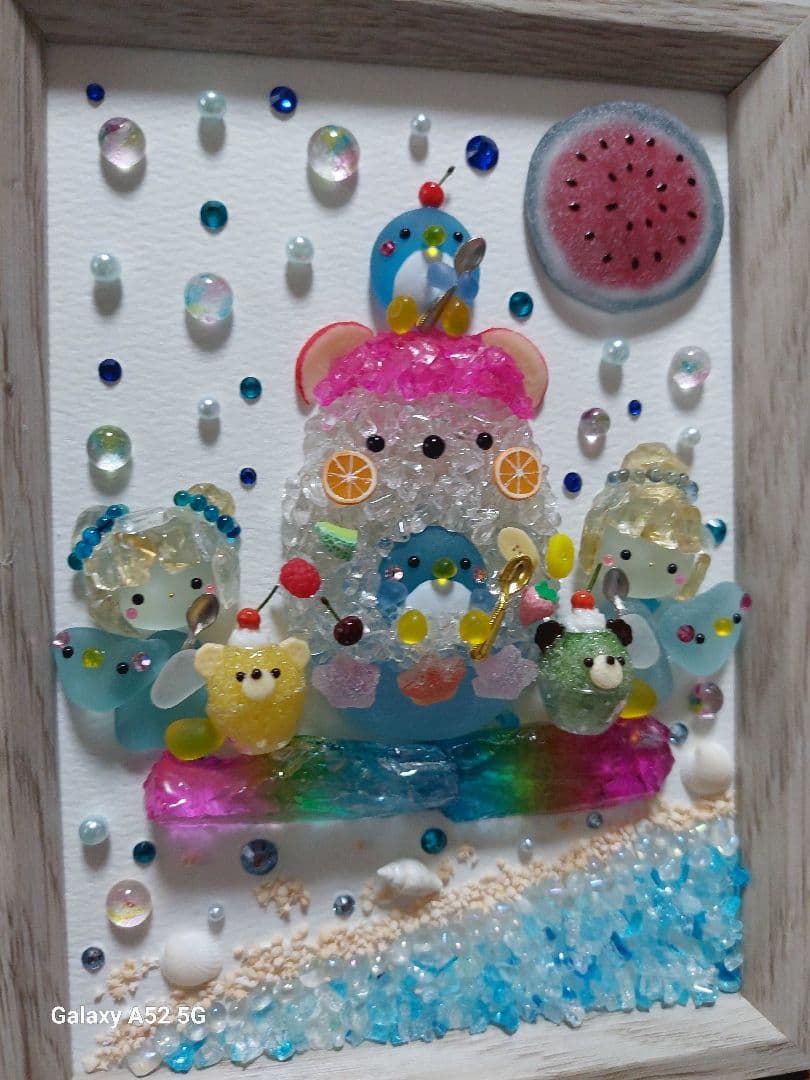 シーグラスアート しろくまかき氷♪