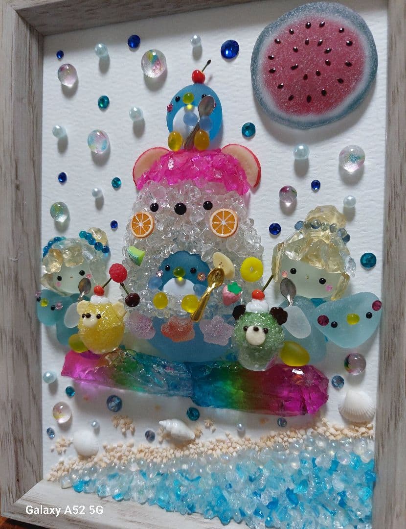 シーグラスアート しろくまかき氷♪