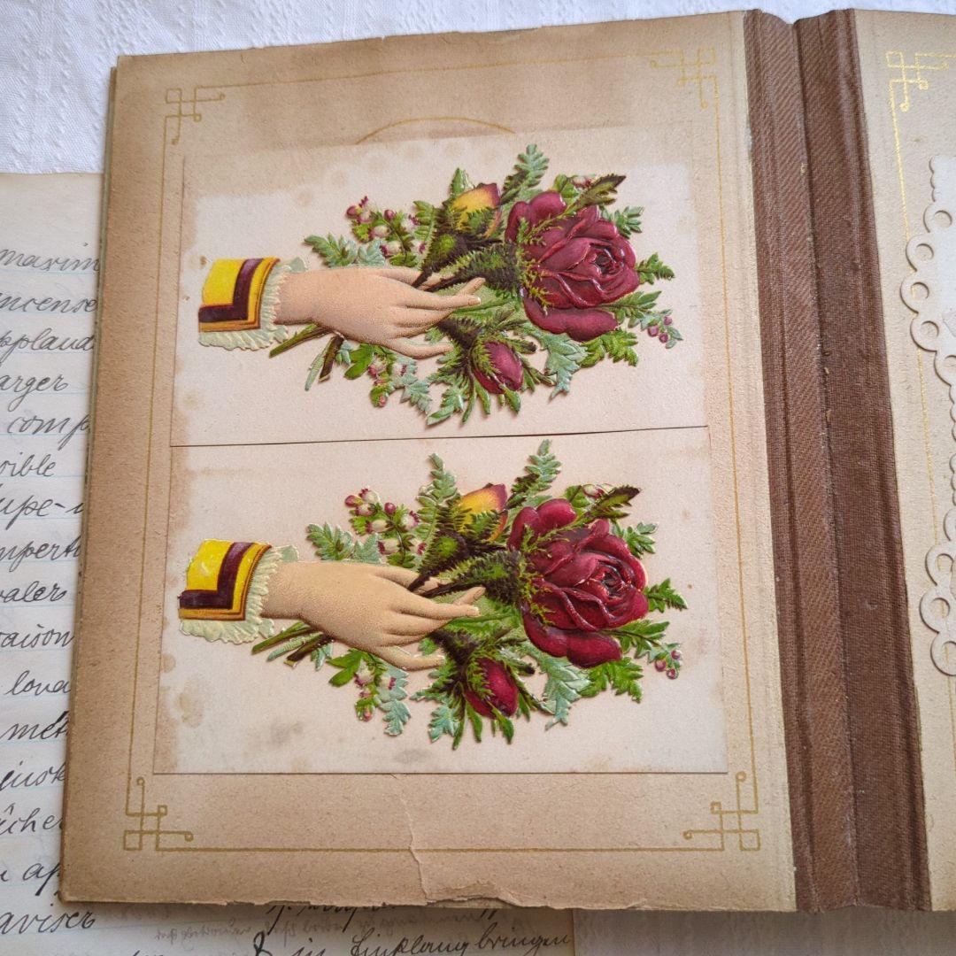 激レア 1900年初頭 コーリングカード コレクション本 クロモス 洋書 古書