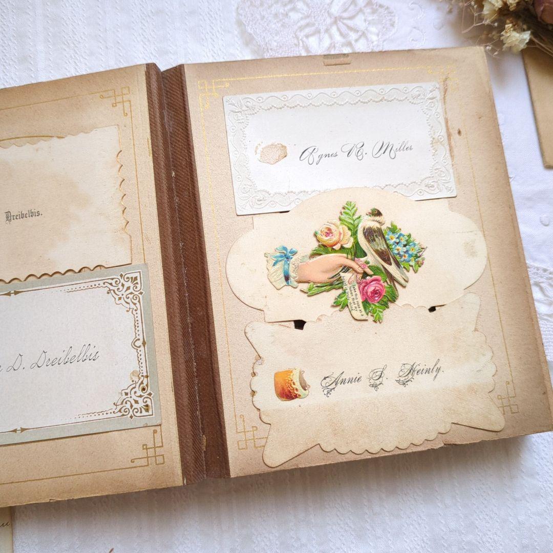 激レア 1900年初頭 コーリングカード コレクション本 クロモス 洋書 古書