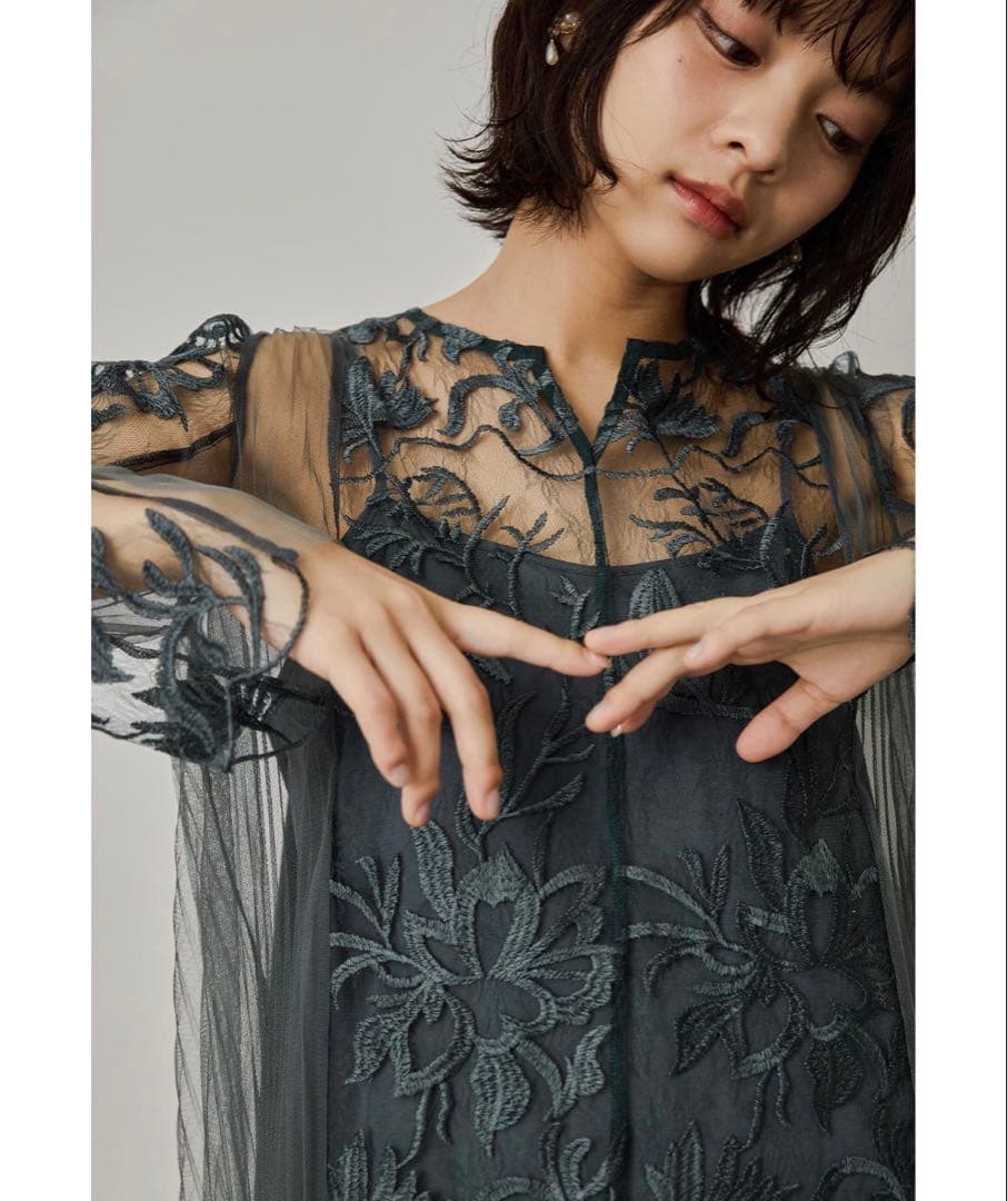 エスニックサイドプリーツドレス Aライン マタニティ 妊婦 結婚式 同窓会