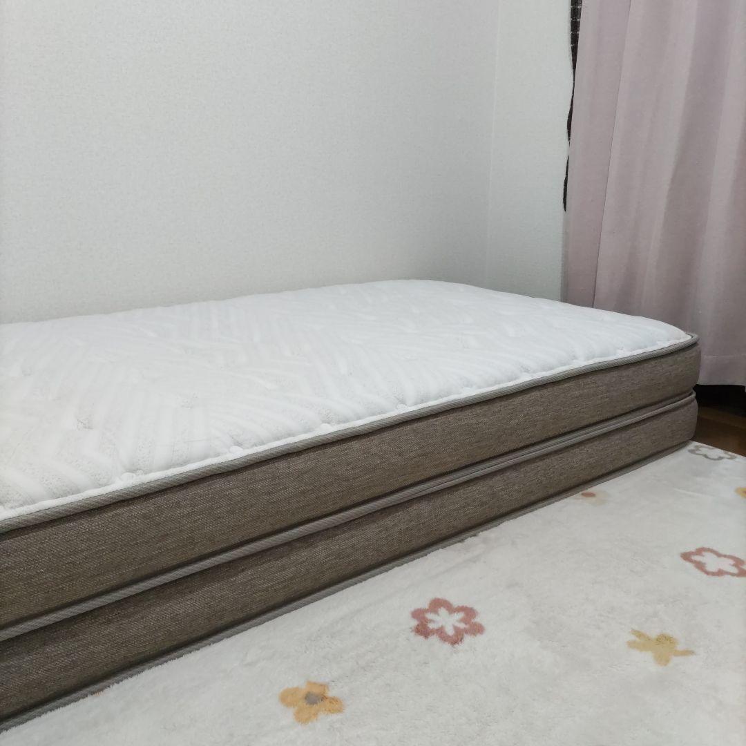 ニトリ　Nスリープ シングル スプリングマットレス ベージュ系