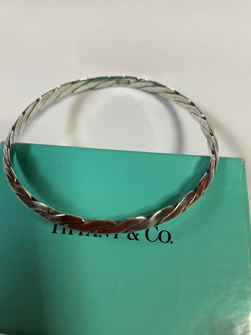 正規品Tiffany & Co. シルバー ツイストバングル