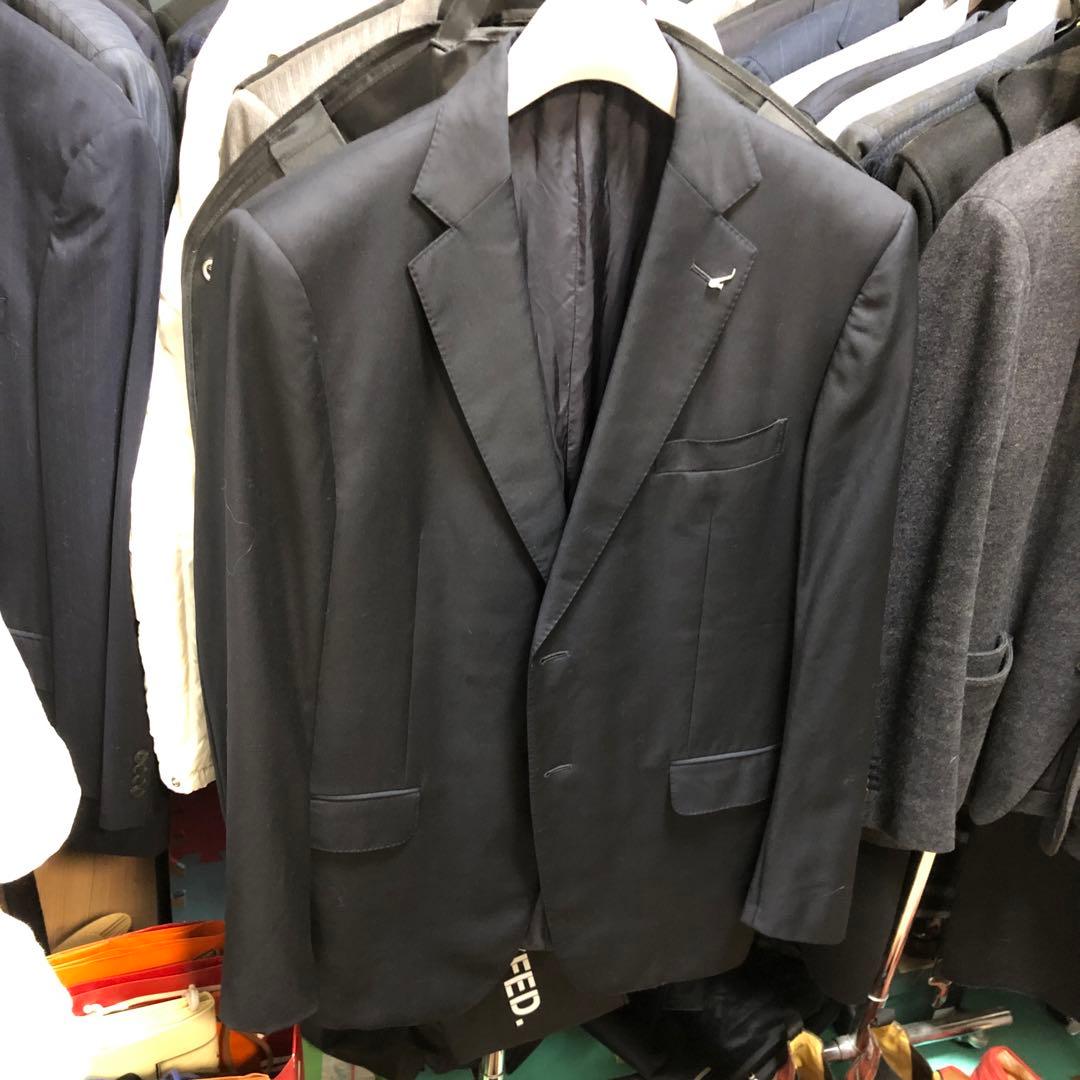 バウアー　ダンヒル　濃紺 テーラードジャケット サイズ52