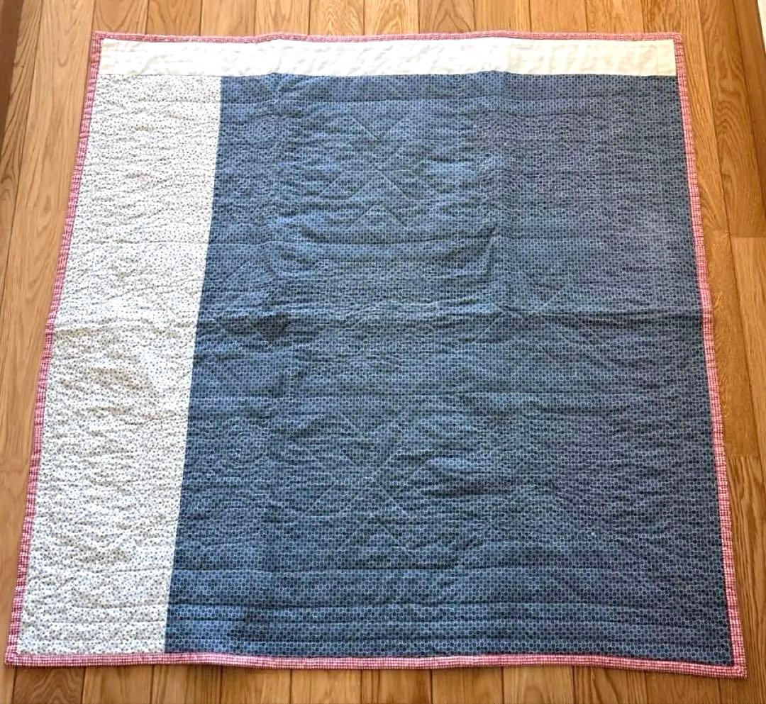 【vintage】 ♦︎アメリカンアンティークキルト♦︎船と星のパターンキルト