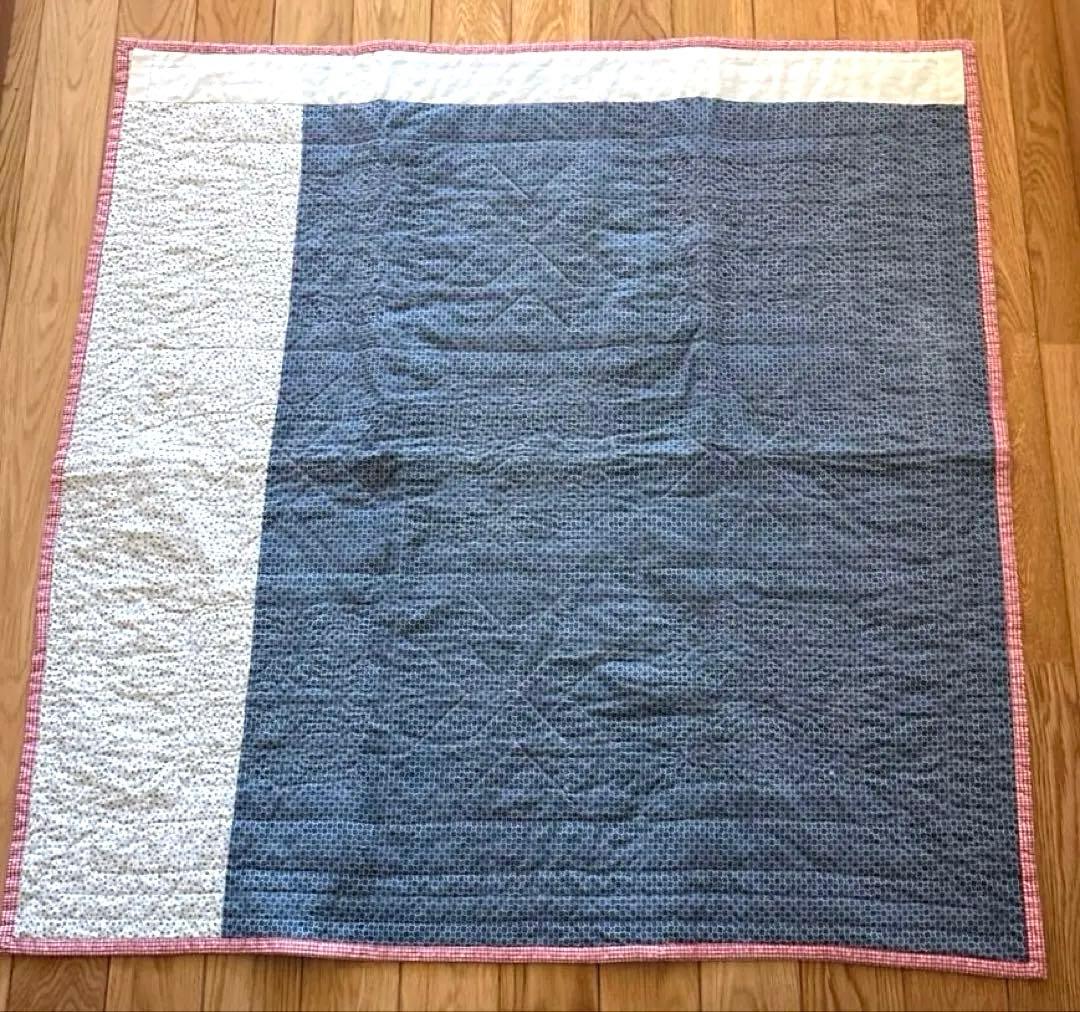 【vintage】 ♦︎アメリカンアンティークキルト♦︎船と星のパターンキルト