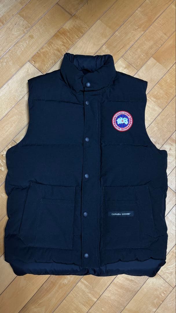 極美品　カナダグース　フリースタイルベスト　ブラック　XS