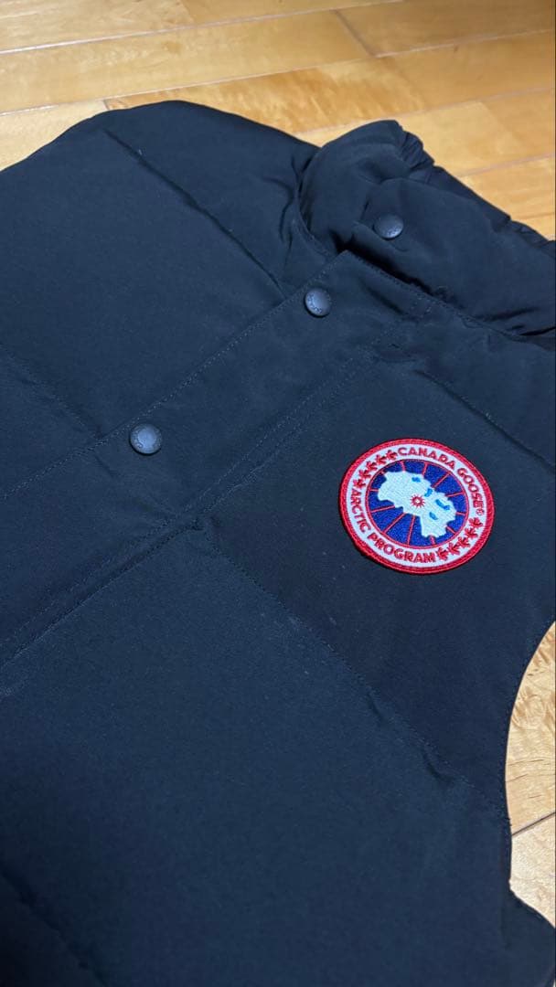 極美品　カナダグース　フリースタイルベスト　ブラック　XS