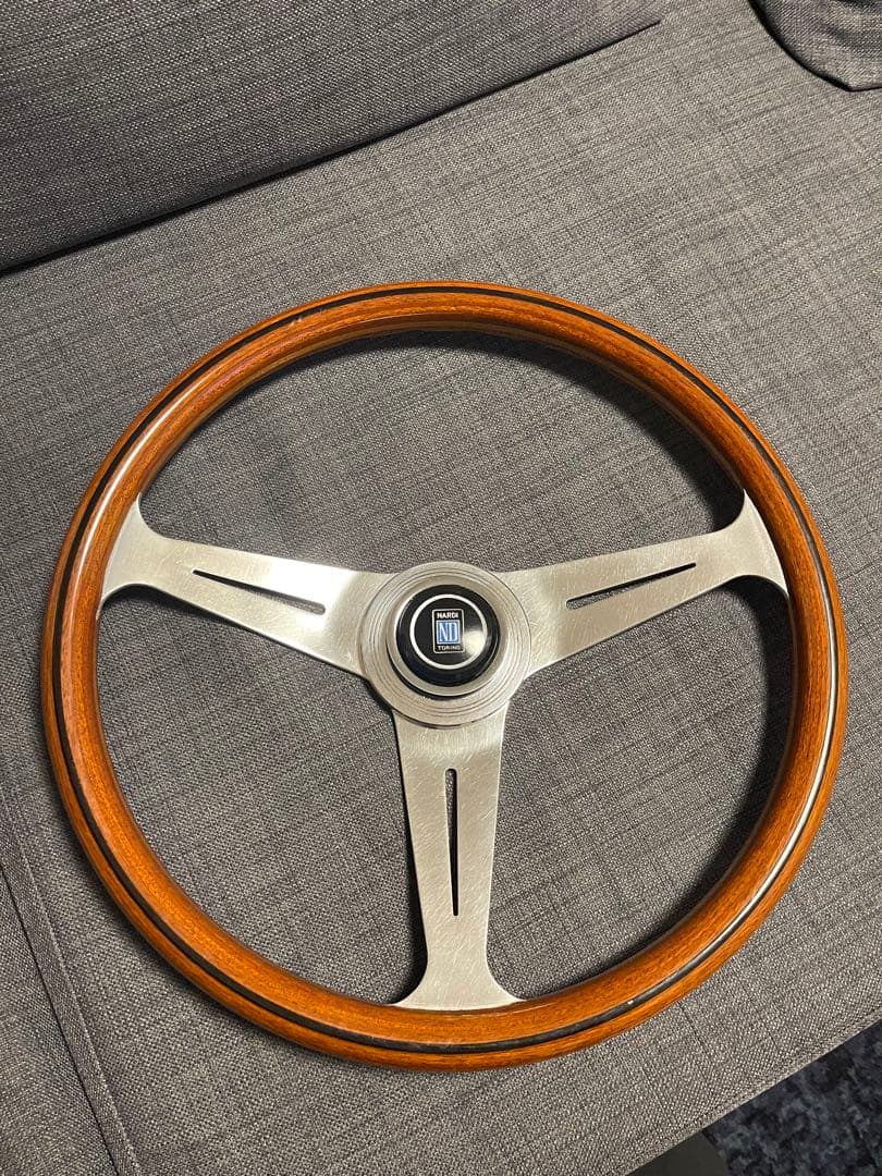 当時物 NARDI ウッド ステアリング 38Φ