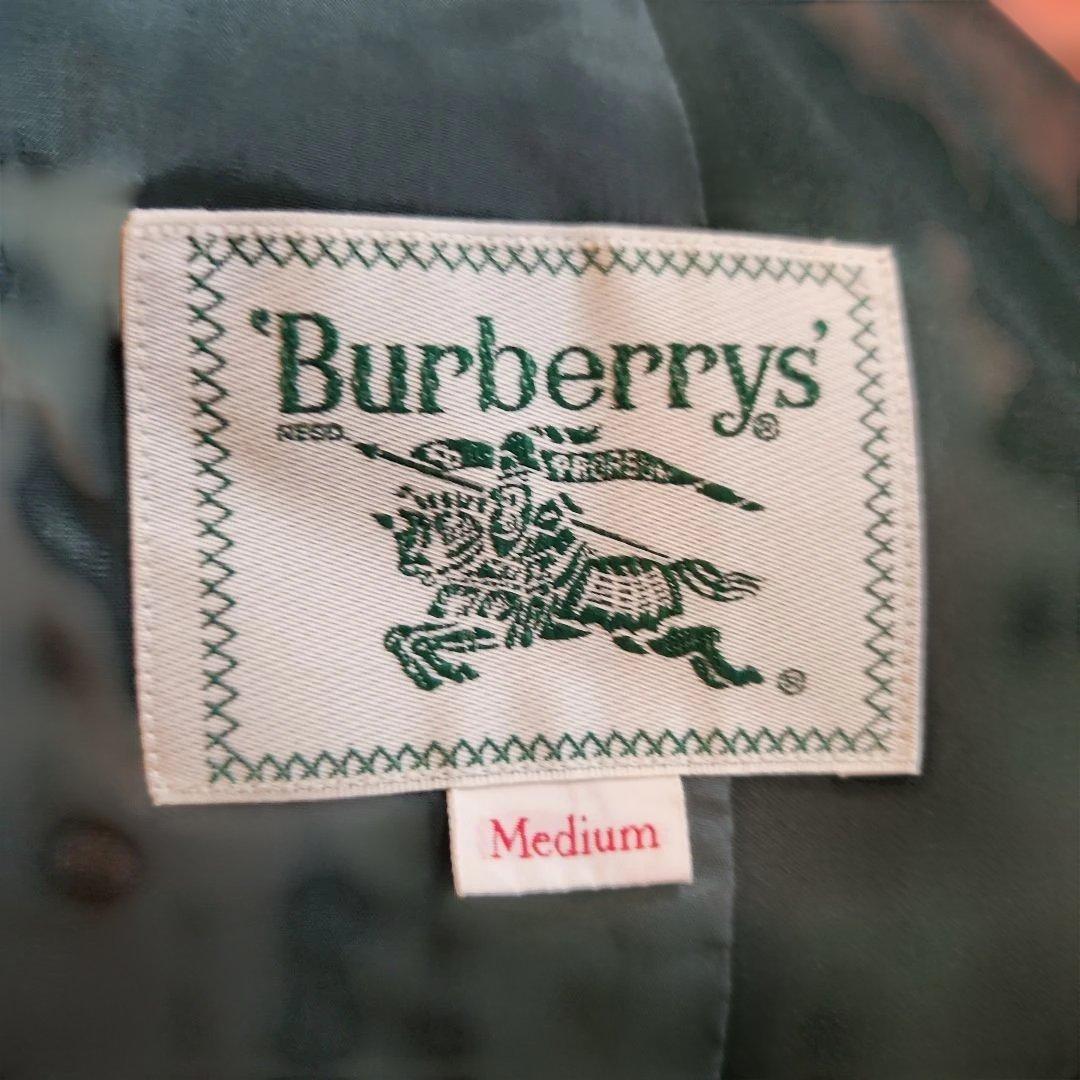 BURBERRYダブルブレストブレザー ゴルフエンブレム付き　グリーン