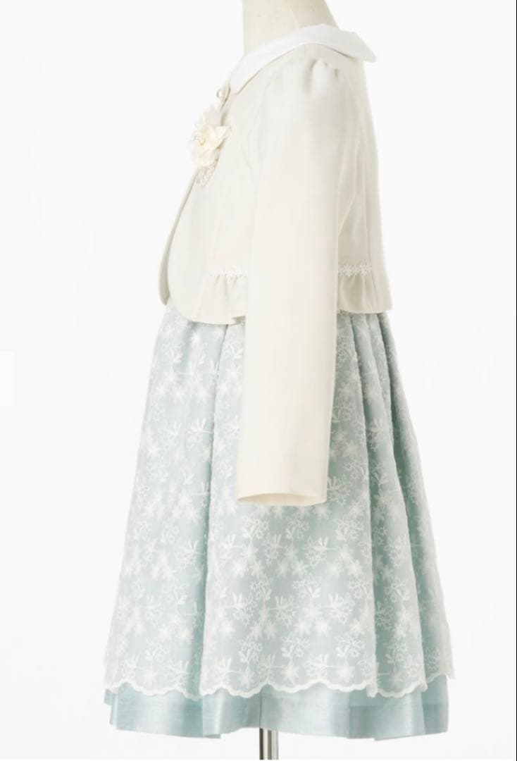 ショパン　ミントカラーニュアンスレースアンサンブル　130 ★靴付