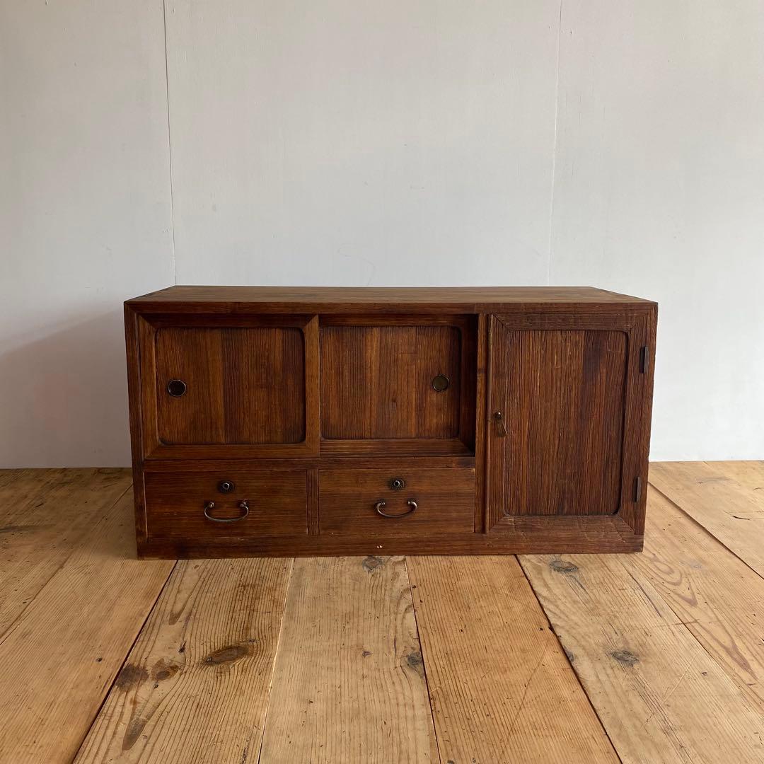 アンティーク チェスト 箪笥 ローボード テレビ台 昭和レトロ z825