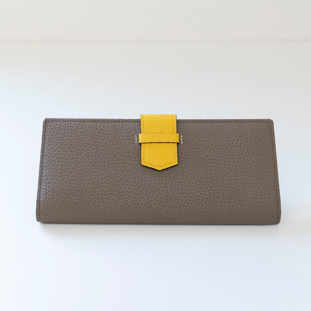 Epoi リツb 長財布 トープ×イエロー