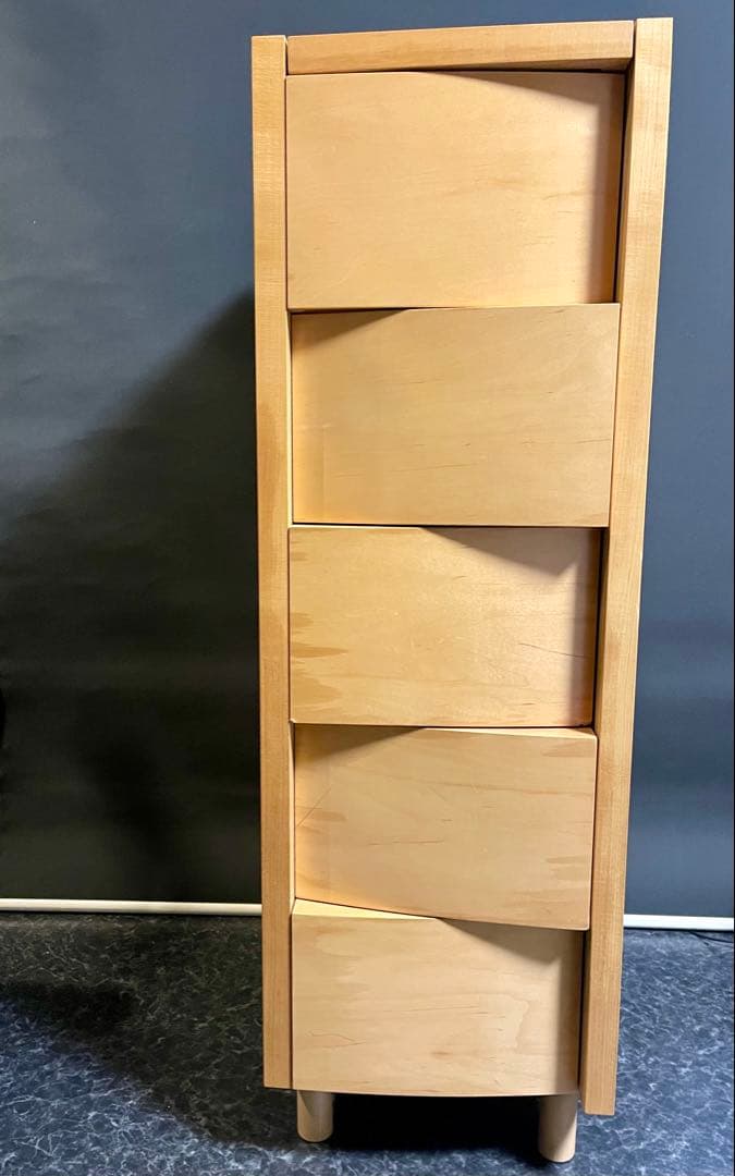 堀住木工所 タンゴ ミラーチェスト ミラー付 5段チェスト デザイナーズ家具
