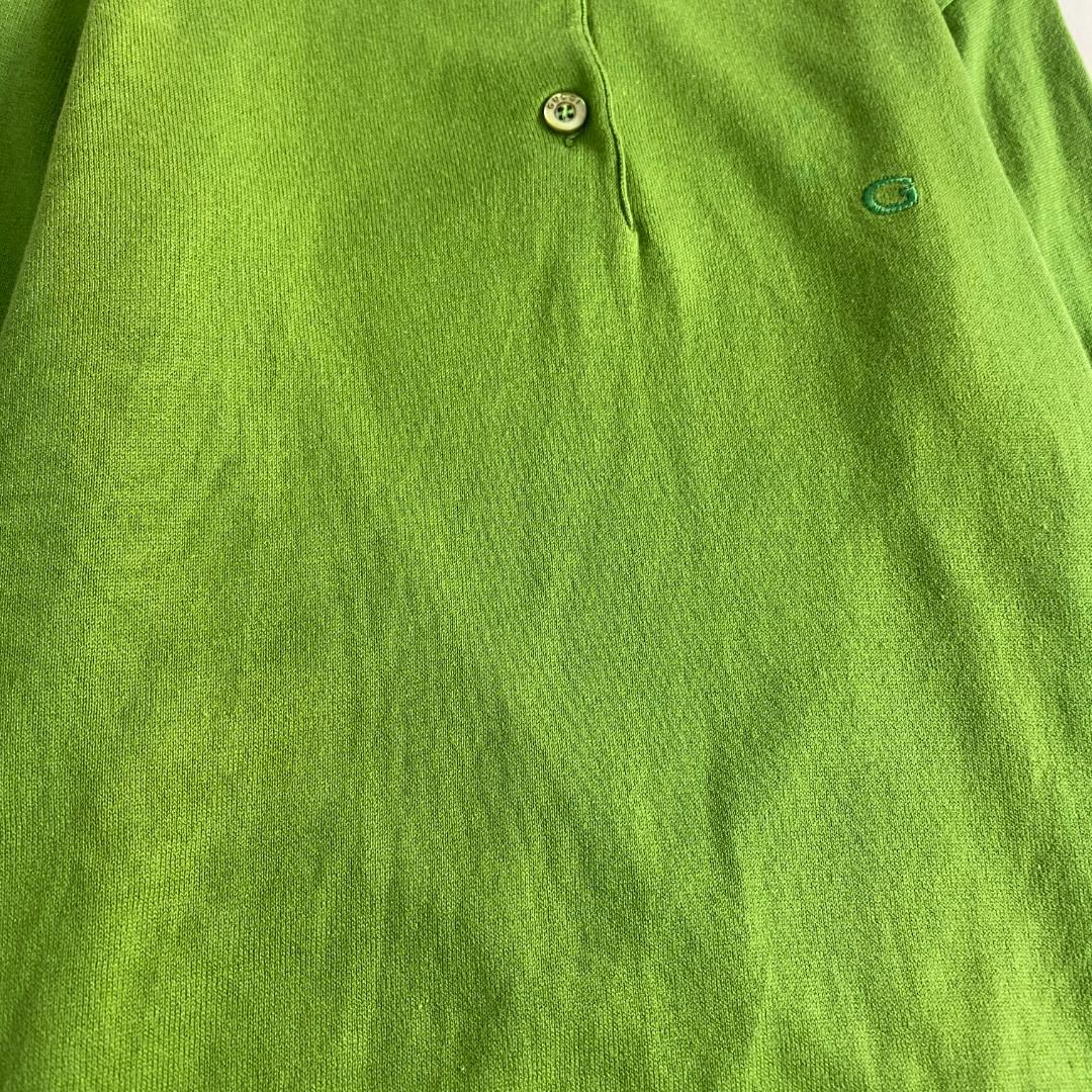 グッチ　ポロシャツ　ロゴ刺しゅう　クロップド丈　イタリア製 ワンポイント刺しゅう