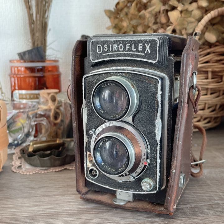 【ヴィンテージ】アンティーク　二眼カメラ