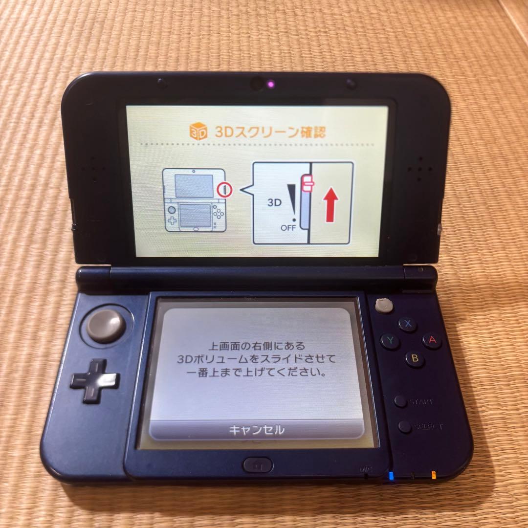 New Nintendo 3DS LL メタリックブルー 動作良好 SDカード
