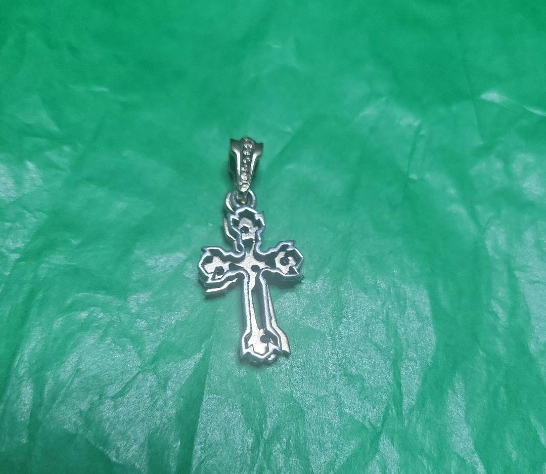 アルページュ　ネックレス　チャーム　クロス　シルバー　ピンクゴールド　ジルコニア