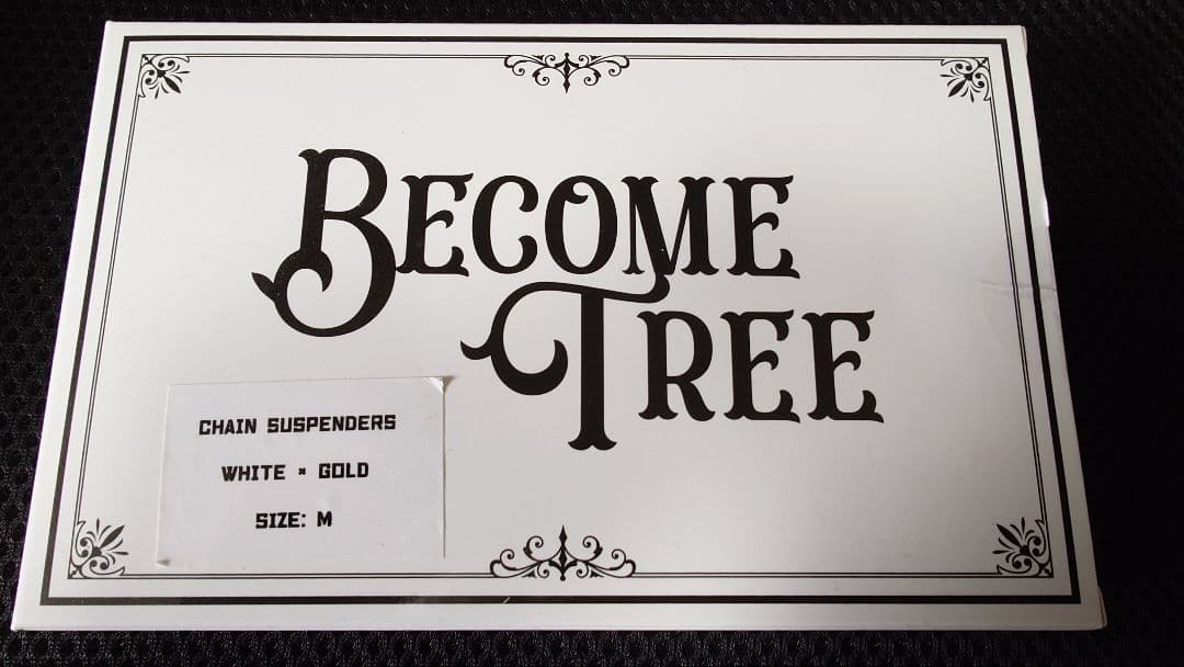 BECOME TREE ホワイト チェーンサスペンダー TAKUYA∞さん着用