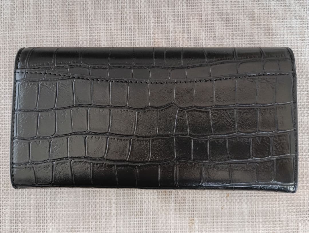 ポポさん専用 COACH クロコダイル風長財布 ブラック