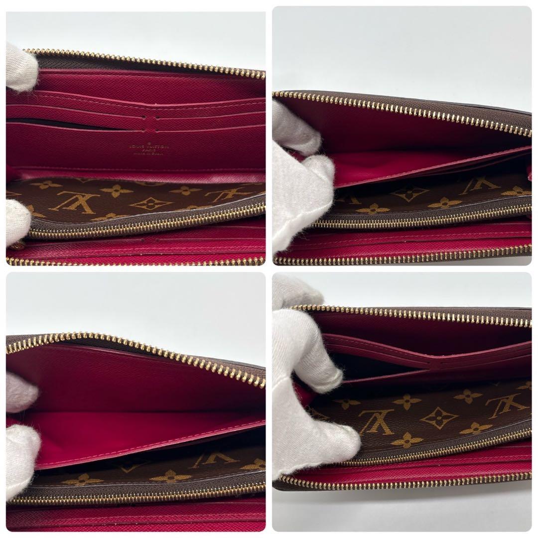 極美品 ルイヴィトン ポルトフォイユクレマンス モノグラム ブラウンM60742