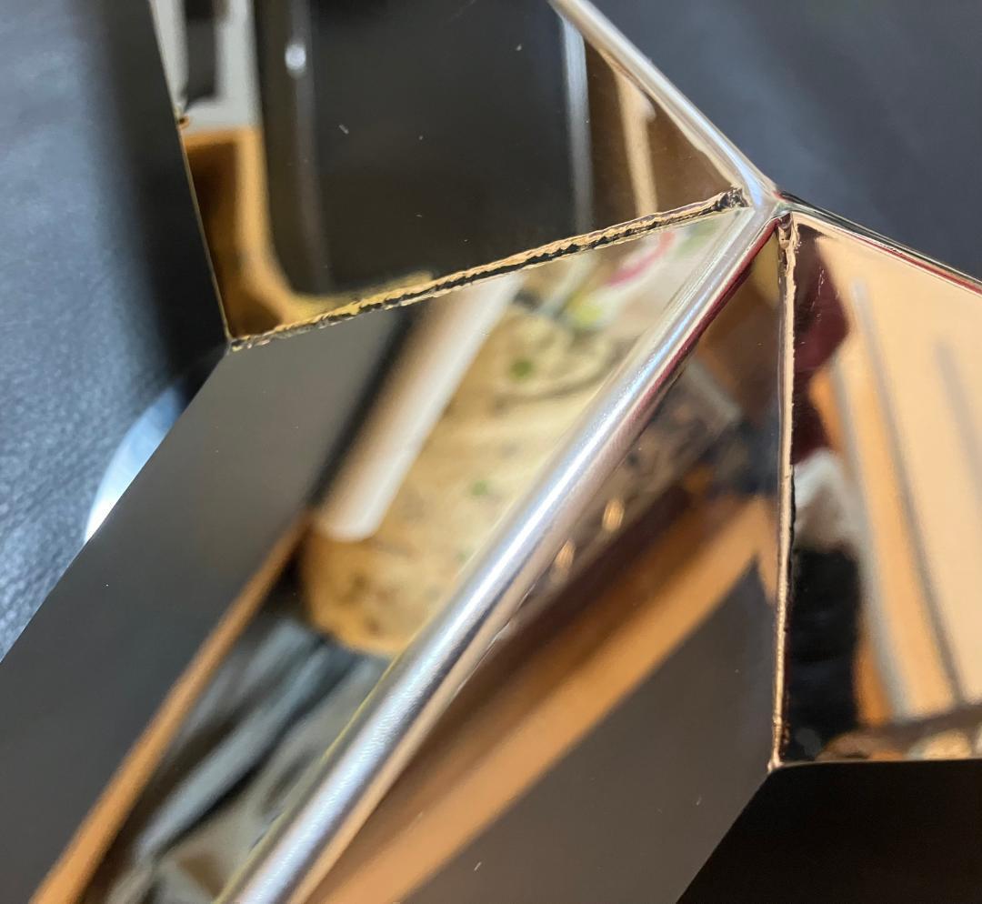 鏡面ステンレス製 大型低床車用 ホイール 19.5 インチ スピンナー 4個