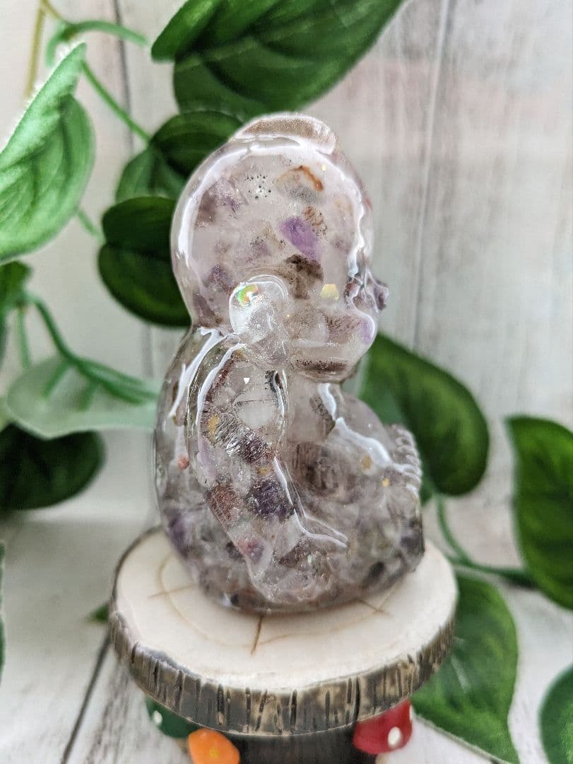 【はる】ラリマーのかめちゃん形オルゴナイト☆他３点