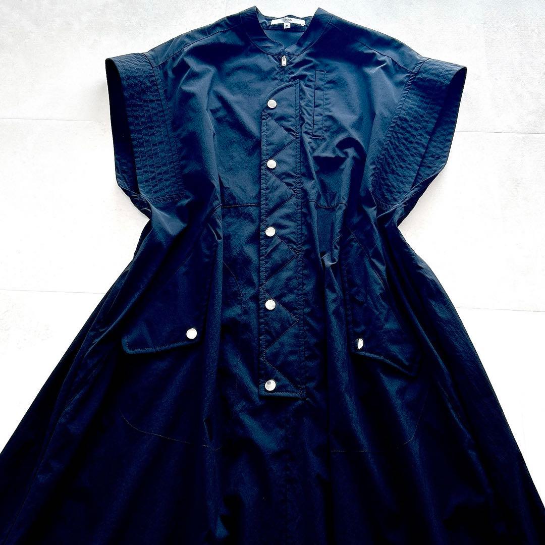 24SS✨現行　アンスリード　MA-1 ディテールワンピース　ブラック　洗える