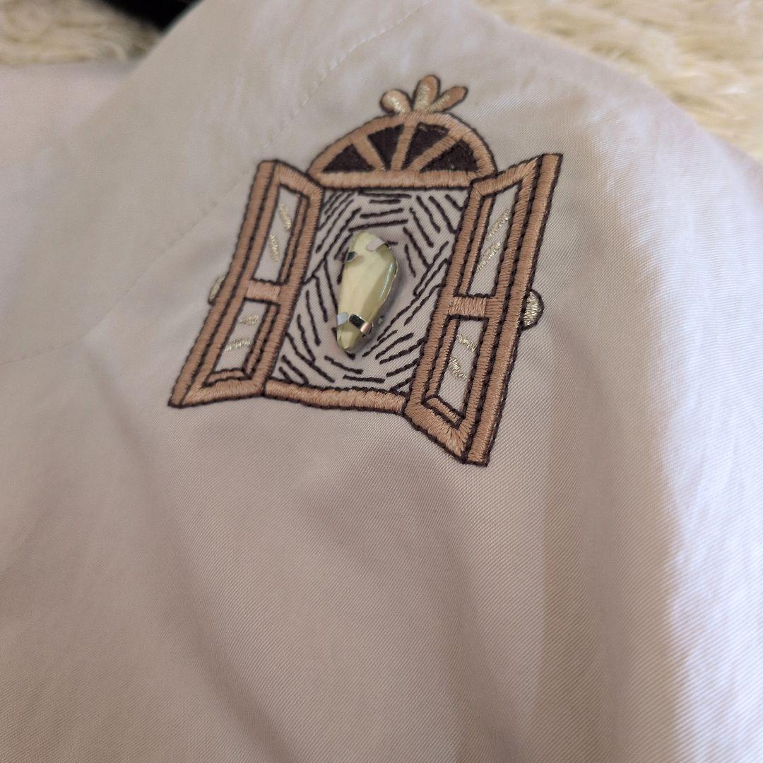 OLLEBOREBLA　カットソー　ぶたさん刺繍　異素材ミックス　アリス赤ずきん