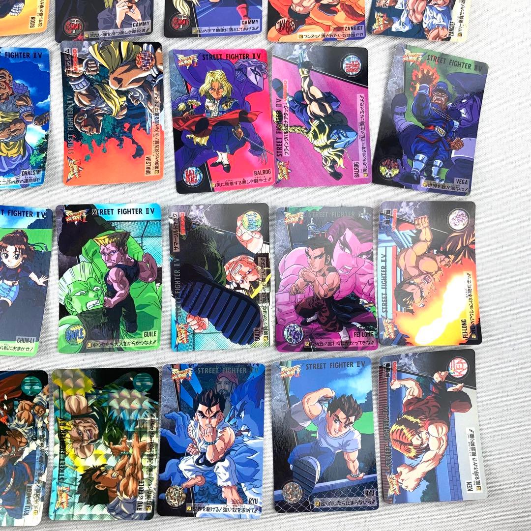 カードダス ストリートファイターⅡV キラ4枚 ノーマルコンプ36枚