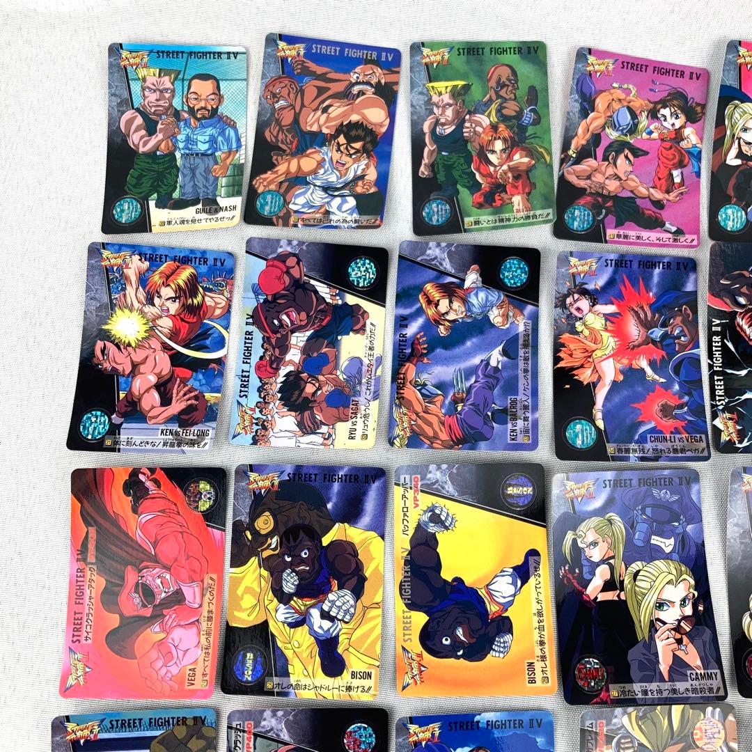 カードダス ストリートファイターⅡV キラ4枚 ノーマルコンプ36枚