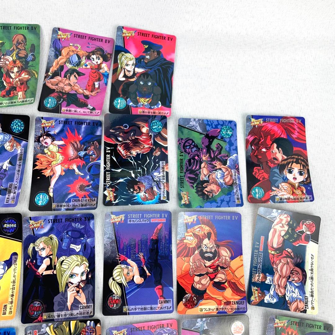 カードダス ストリートファイターⅡV キラ4枚 ノーマルコンプ36枚