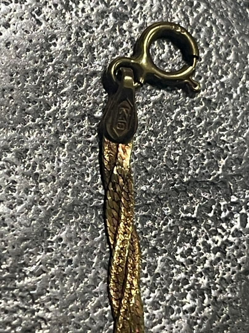 鑑定済 k18 ネックレス ピンキーリング