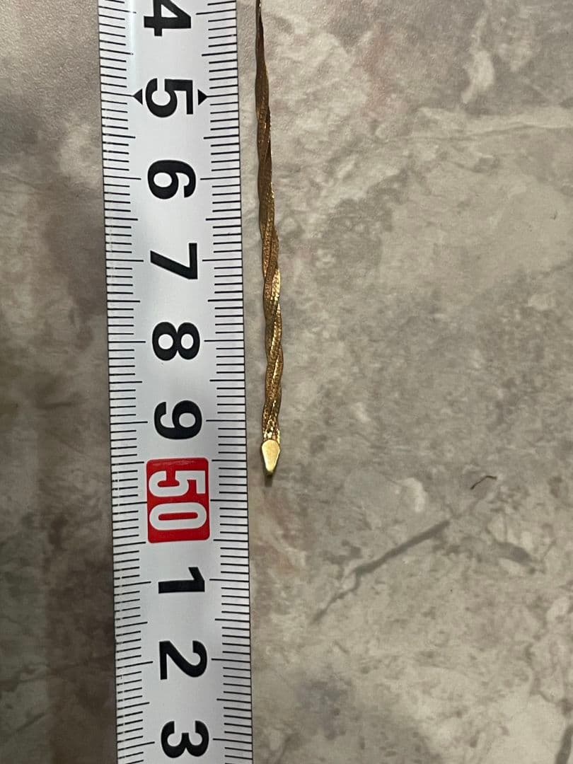 鑑定済 k18 ネックレス ピンキーリング