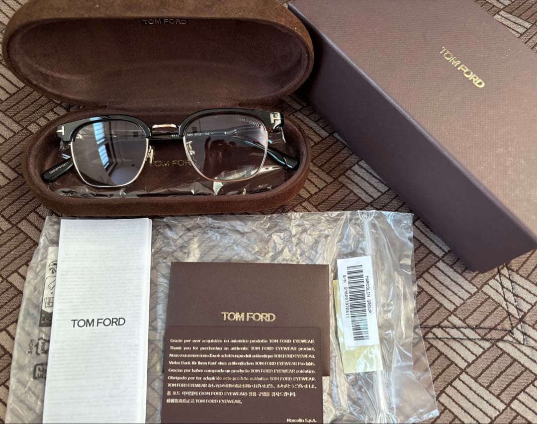 新品 TOM FORD トムフォード TF1119-D 52Nサングラス ハバナ