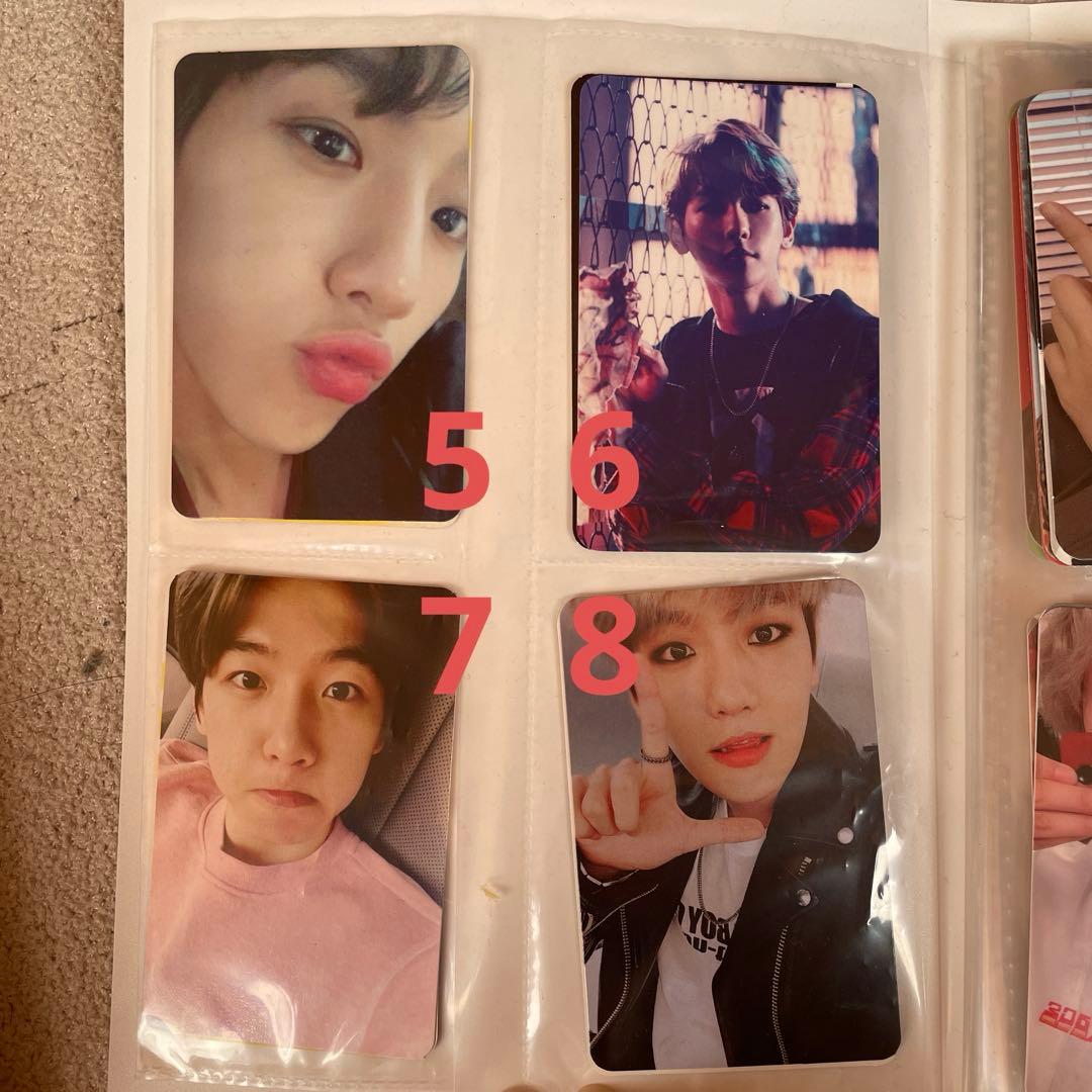 exo ベッキョン　セフン　チャニョル　トレカ