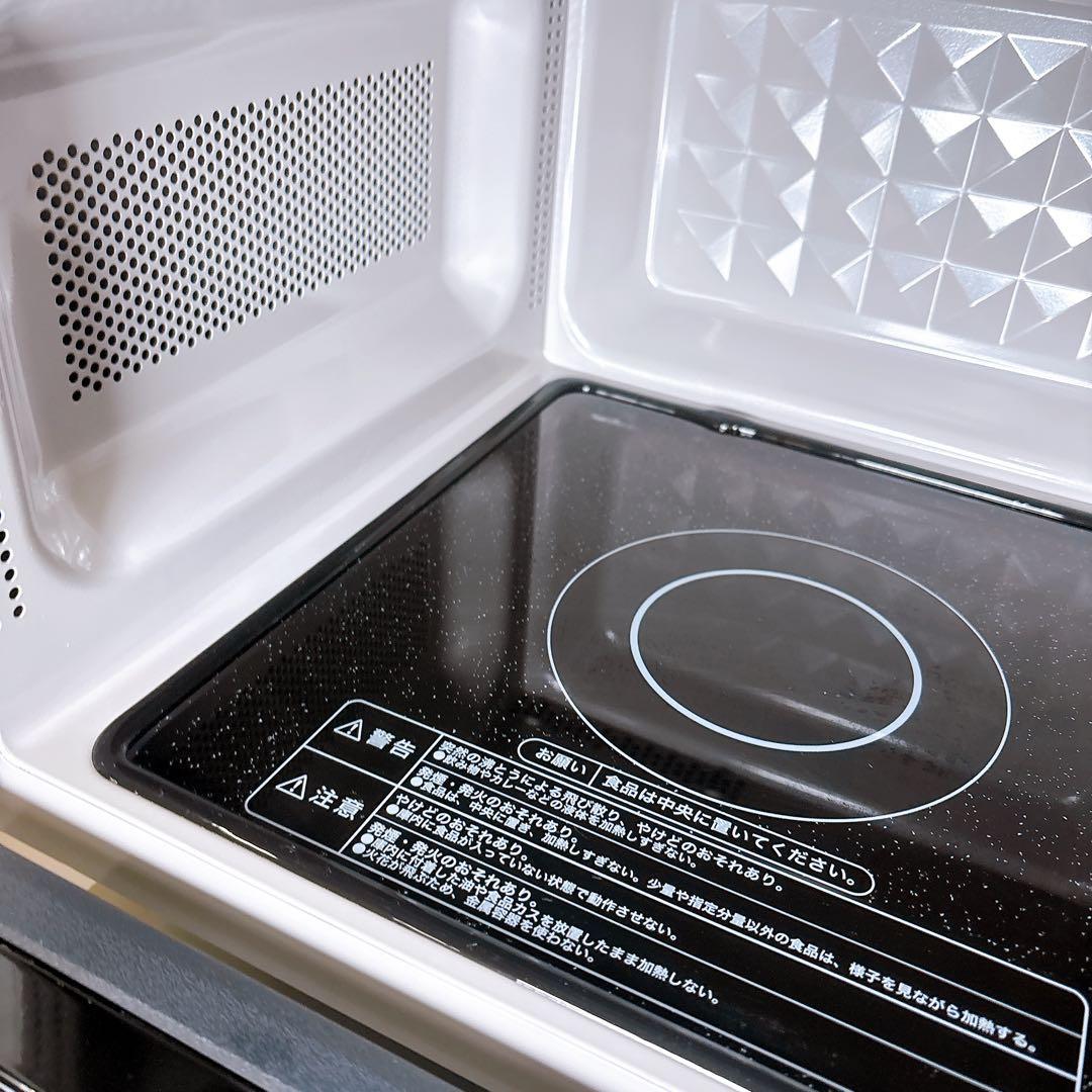 2023年製 説明書付きHaierハイアール 簡単シンプル電子レンジ フラット