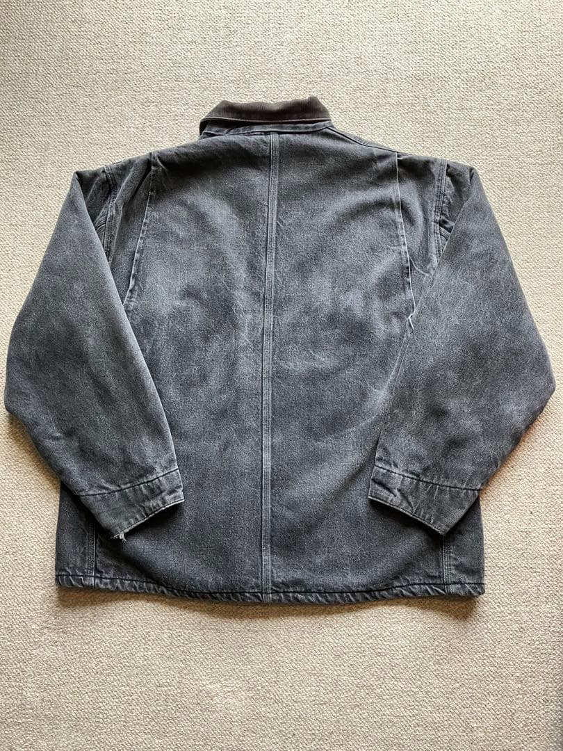 90s USA製 カーハート South Westブラックデニム チョアコート