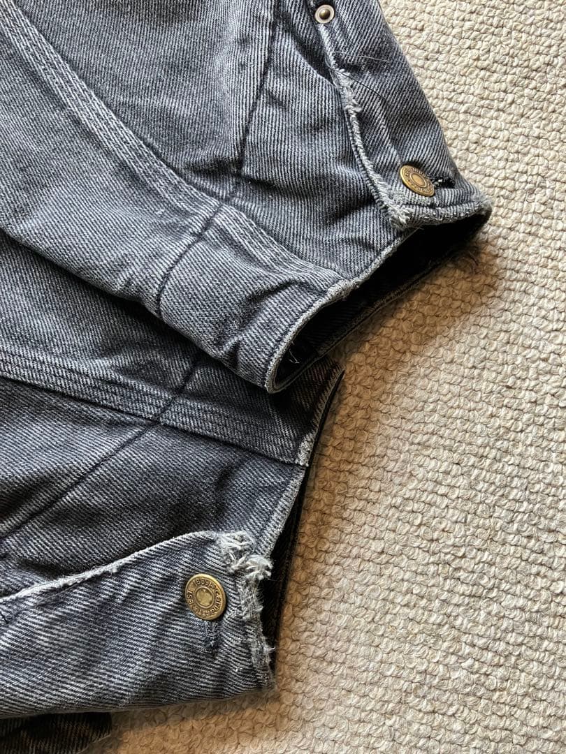 90s USA製 カーハート South Westブラックデニム チョアコート