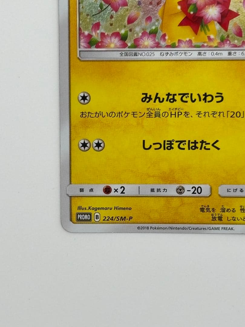ピカチュウ 224/SM-P みんなでいわう プロモ