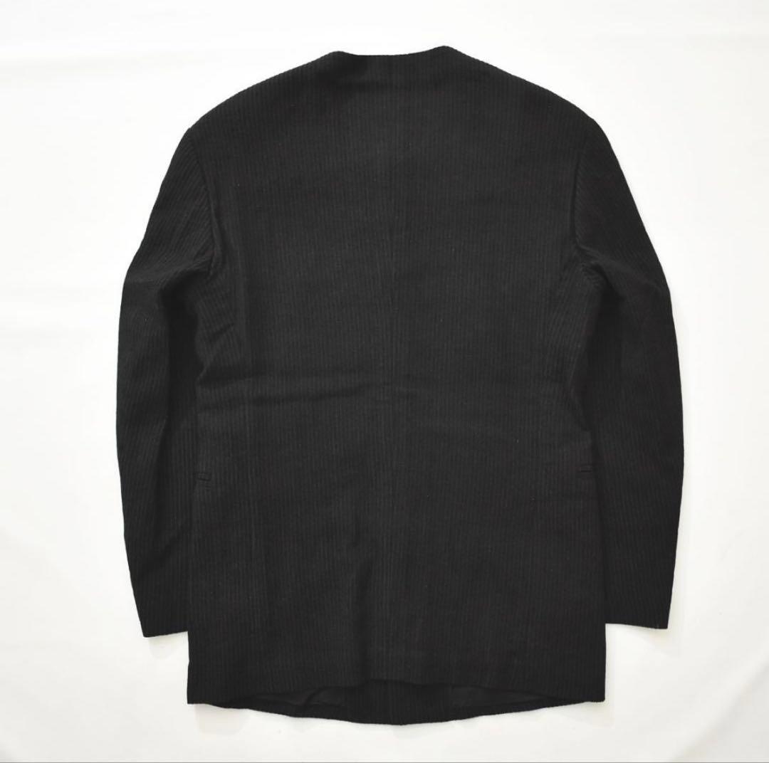 メンズティノラス ストライプ ノーカラー 3ピース スーツ セットアップ M