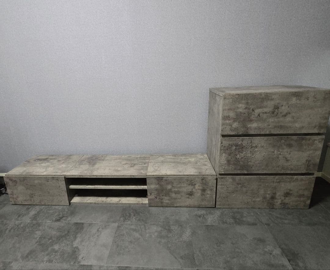 ラシク テレビボード(150cm幅) + チェスト(ワイド3段)