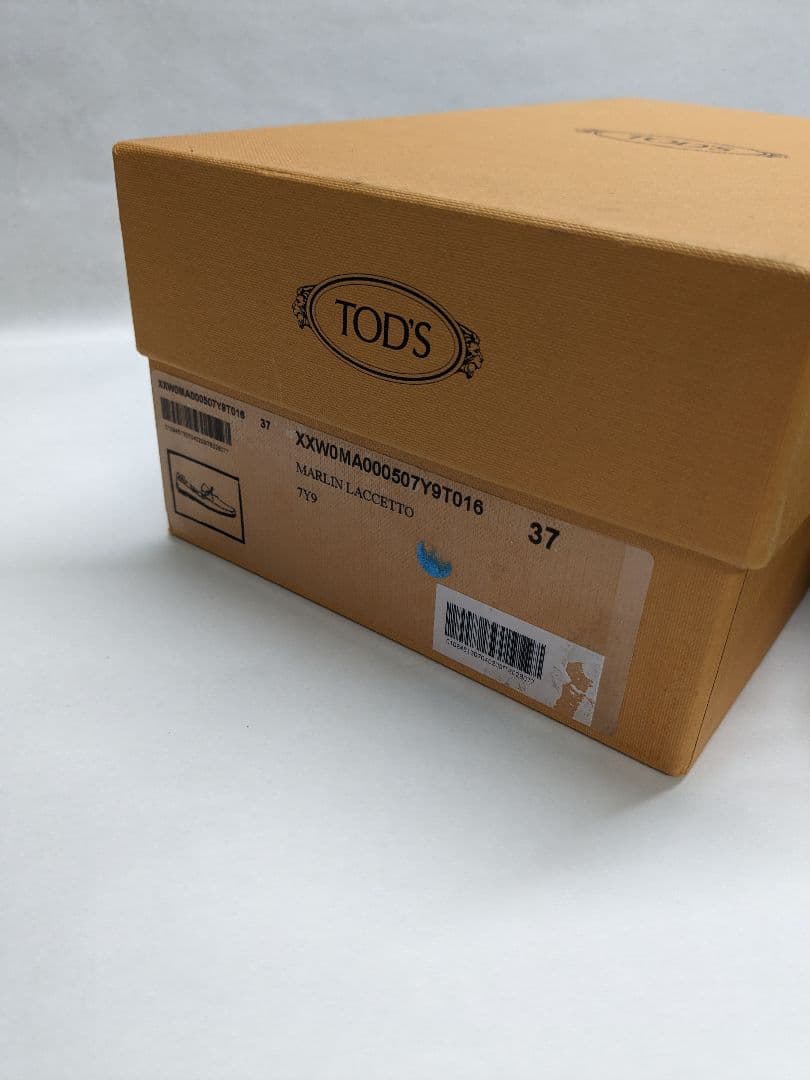 TOD'Sトッズ　レディースローファーモカシンドライビングシューズ37　24cm