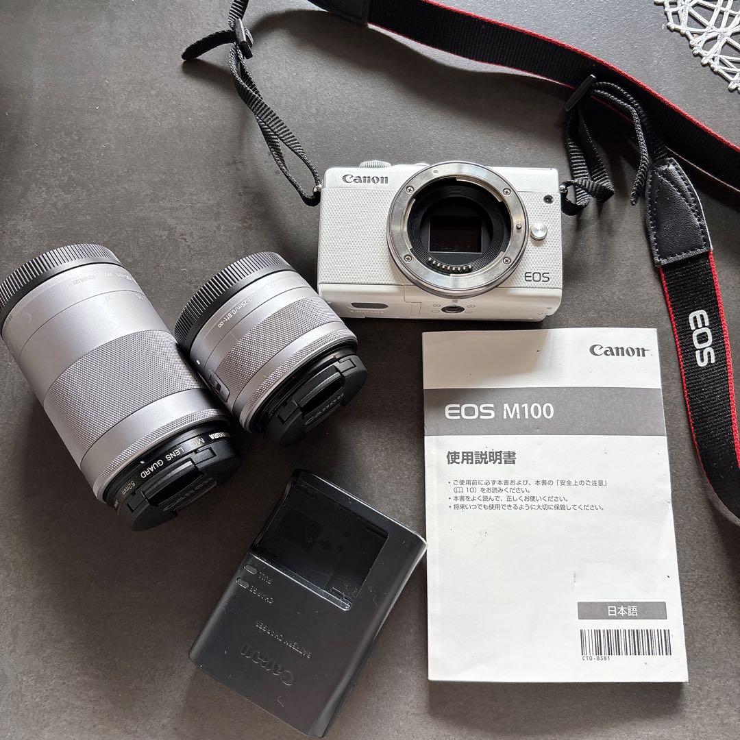 Canon キャノン EOS M100 望遠レンズ付きセット